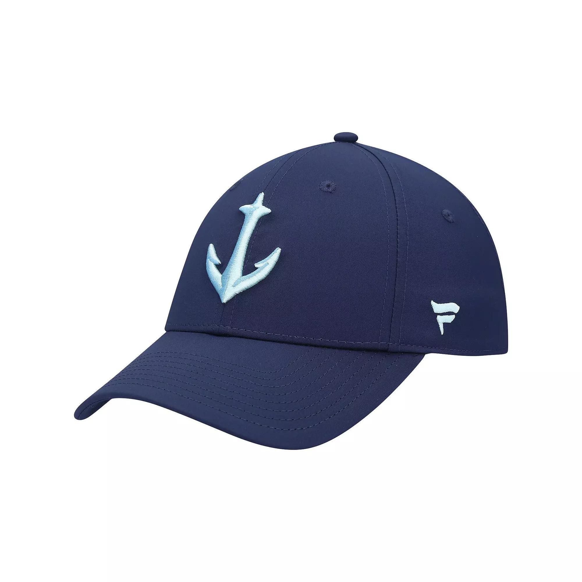 Men's Fanatics Branded Deep Sea Blue Seattle Kraken Secondary Logo Flex Hat, Size: Small/Medium, Krk Blue Product Image