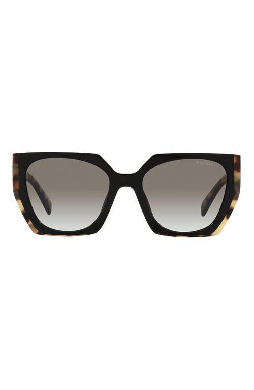 Prada Womens PR 15WS 54mm Tortoise Rectangle Sunglasses Product Image