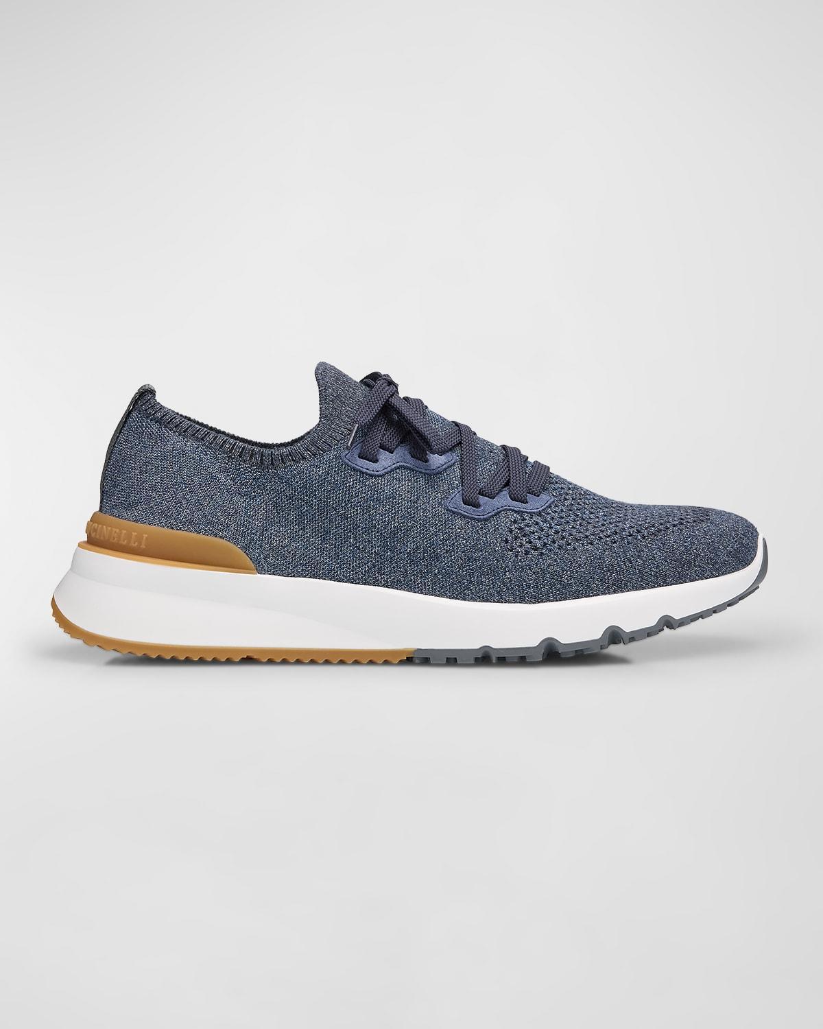 Mens Melange Knit Runner Sneakers Product Image