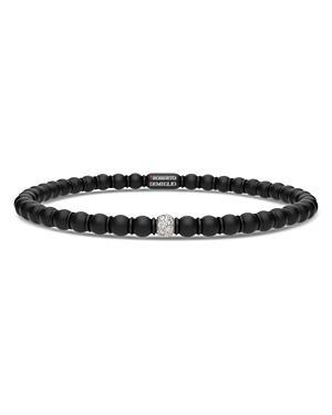 Roberto Demeglio Mens Sfera Diamond & 18K White Gold Small Stretch Bracelet Product Image