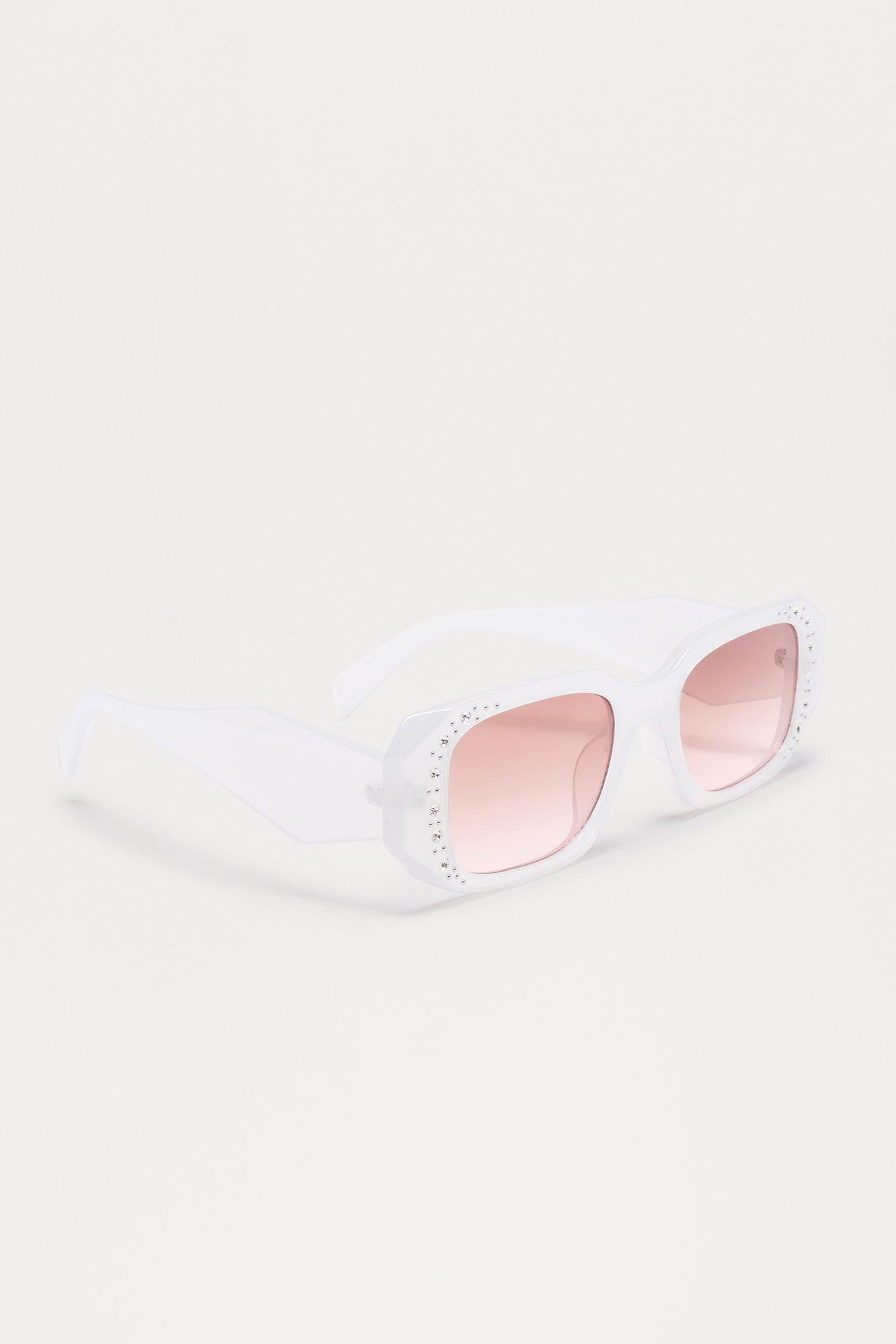 Shine Bright Sunglasses - White Product Image