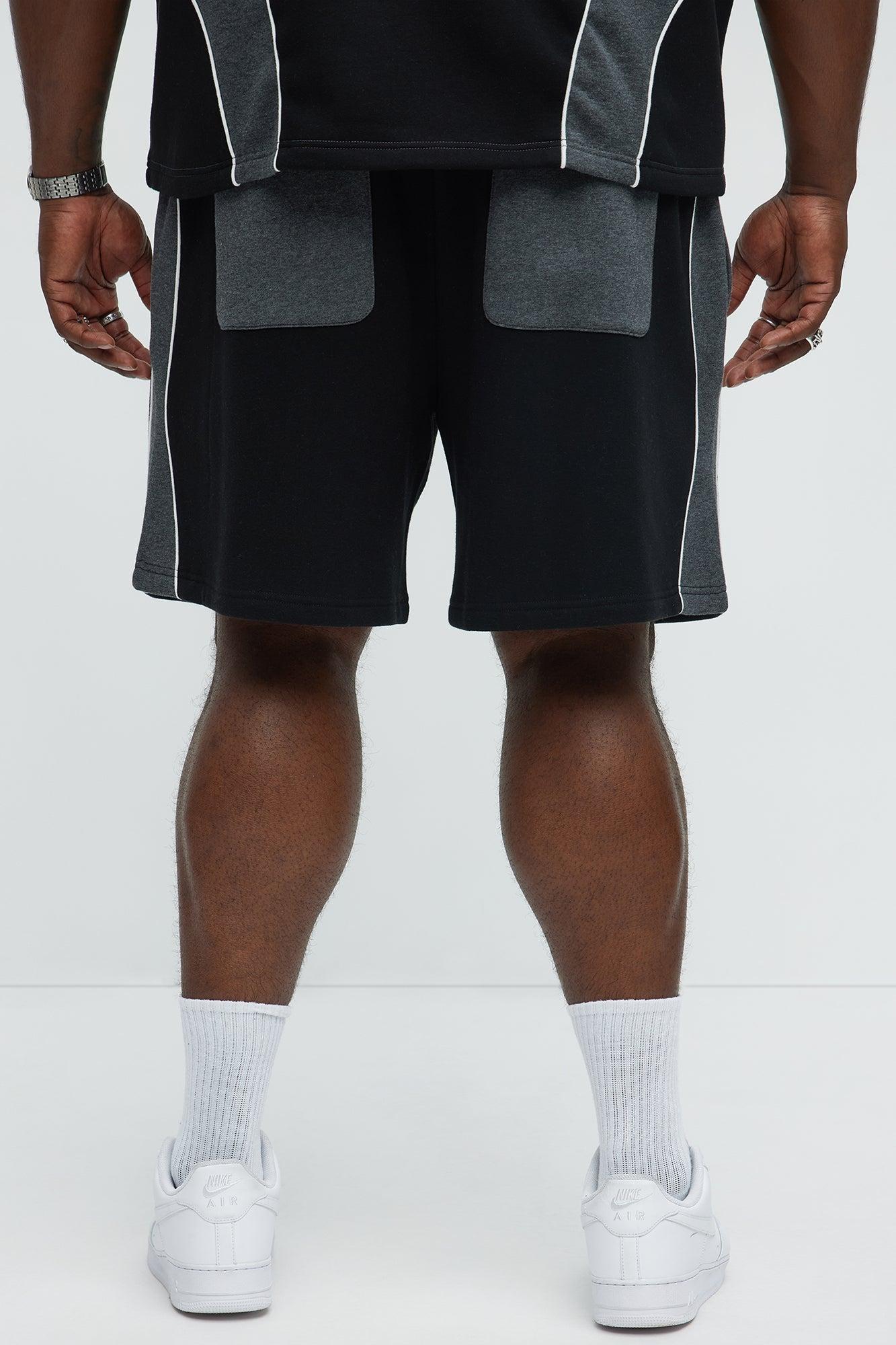 Tyson NYC Athletic Relaxed Shorts - Black/combo Male Product Image