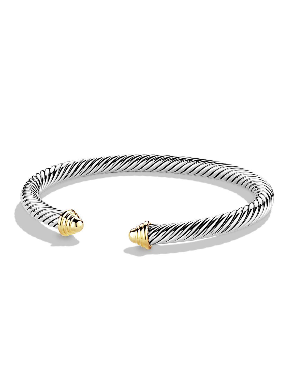 Womens Classic Cable Bracelet in Sterling Silver Product Image