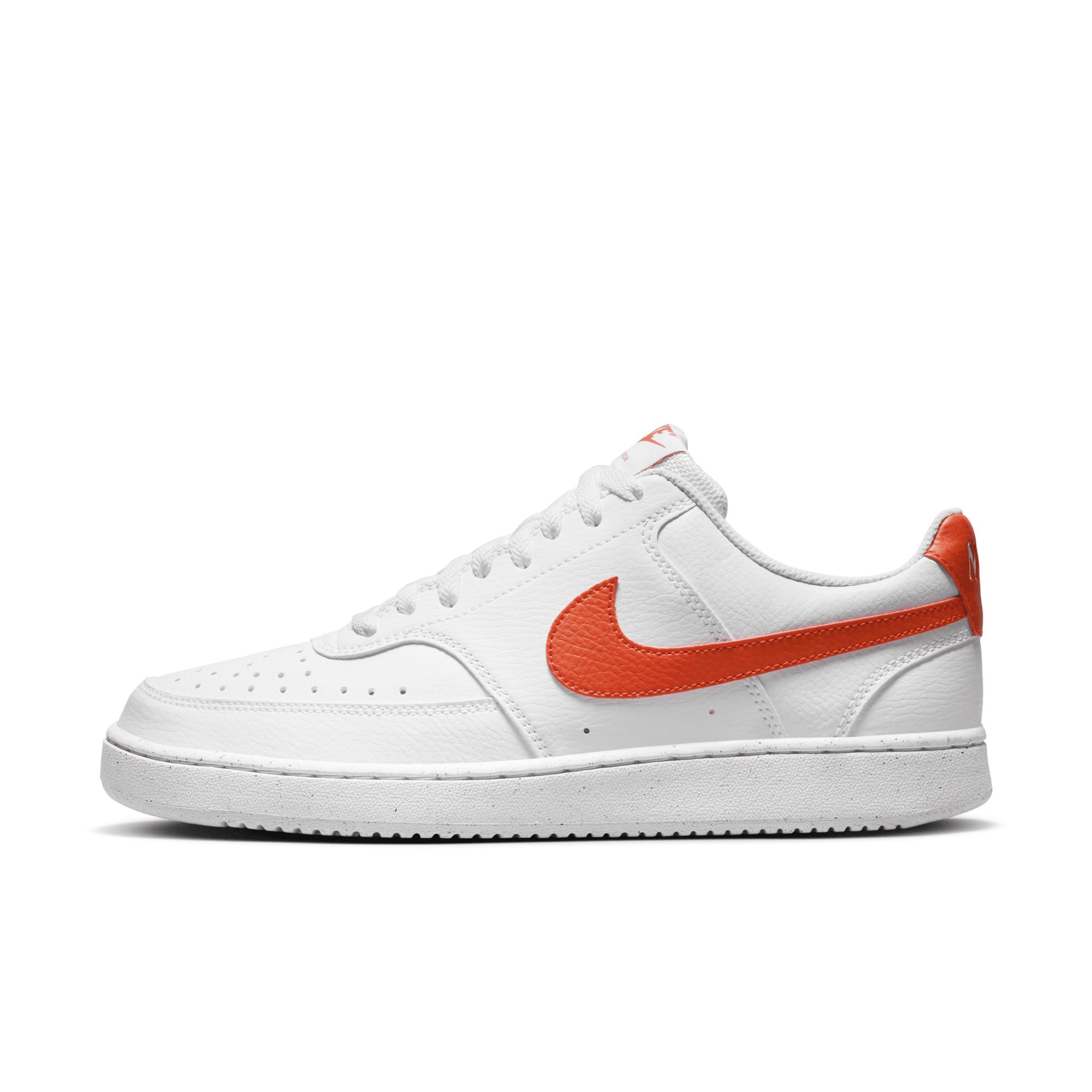 Nike Men's Court Vision Low Next Nature Casual Shoes in Black/Black Size 11.5 Leather Product Image