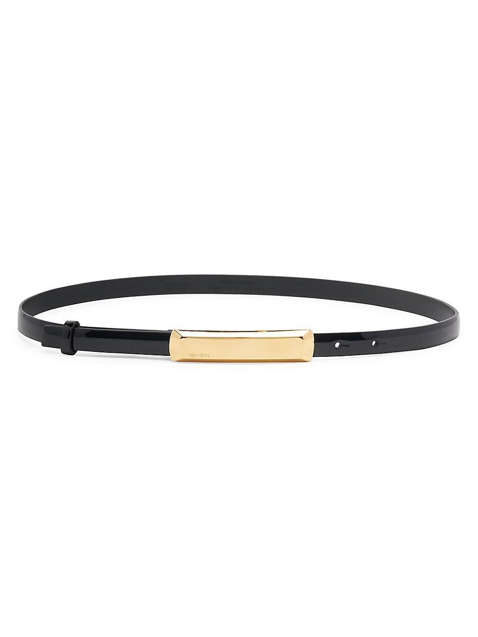 Womens Bar Patent Leather Belt Product Image