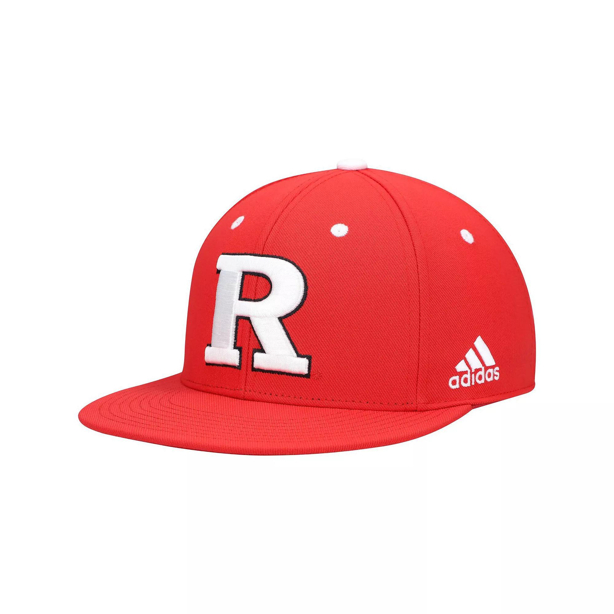Men's adidas Scarlet Rutgers Scarlet Knights On-Field Baseball Fitted Hat, Size: 7 5/8, Red Product Image