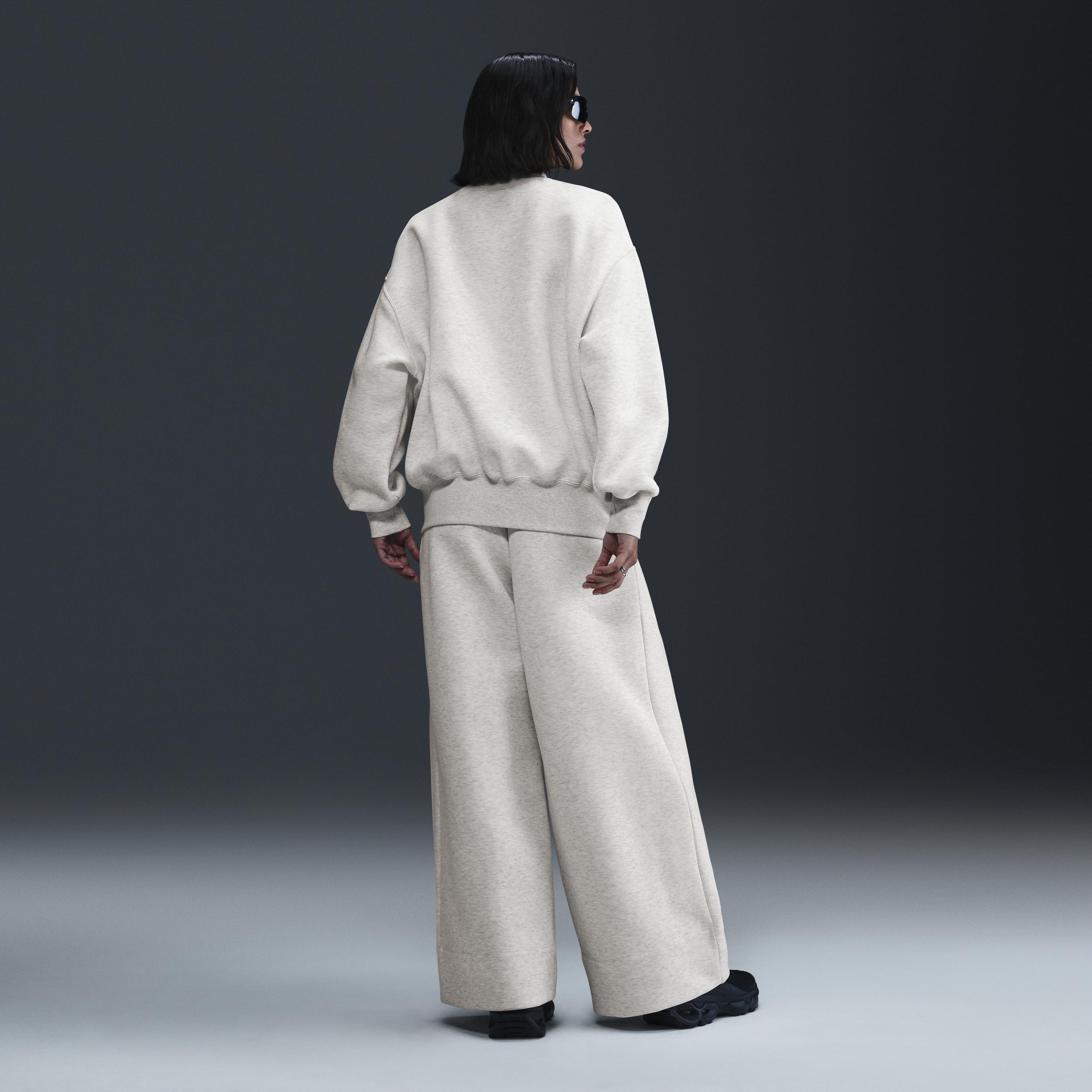 Women's Nike Sportswear Tech Fleece Oversized Crew-Neck Sweatshirt Product Image