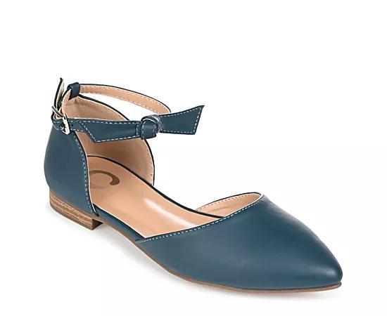 Journee Vielo Women's Flats, Size: 7.5 Wide, Blue Product Image