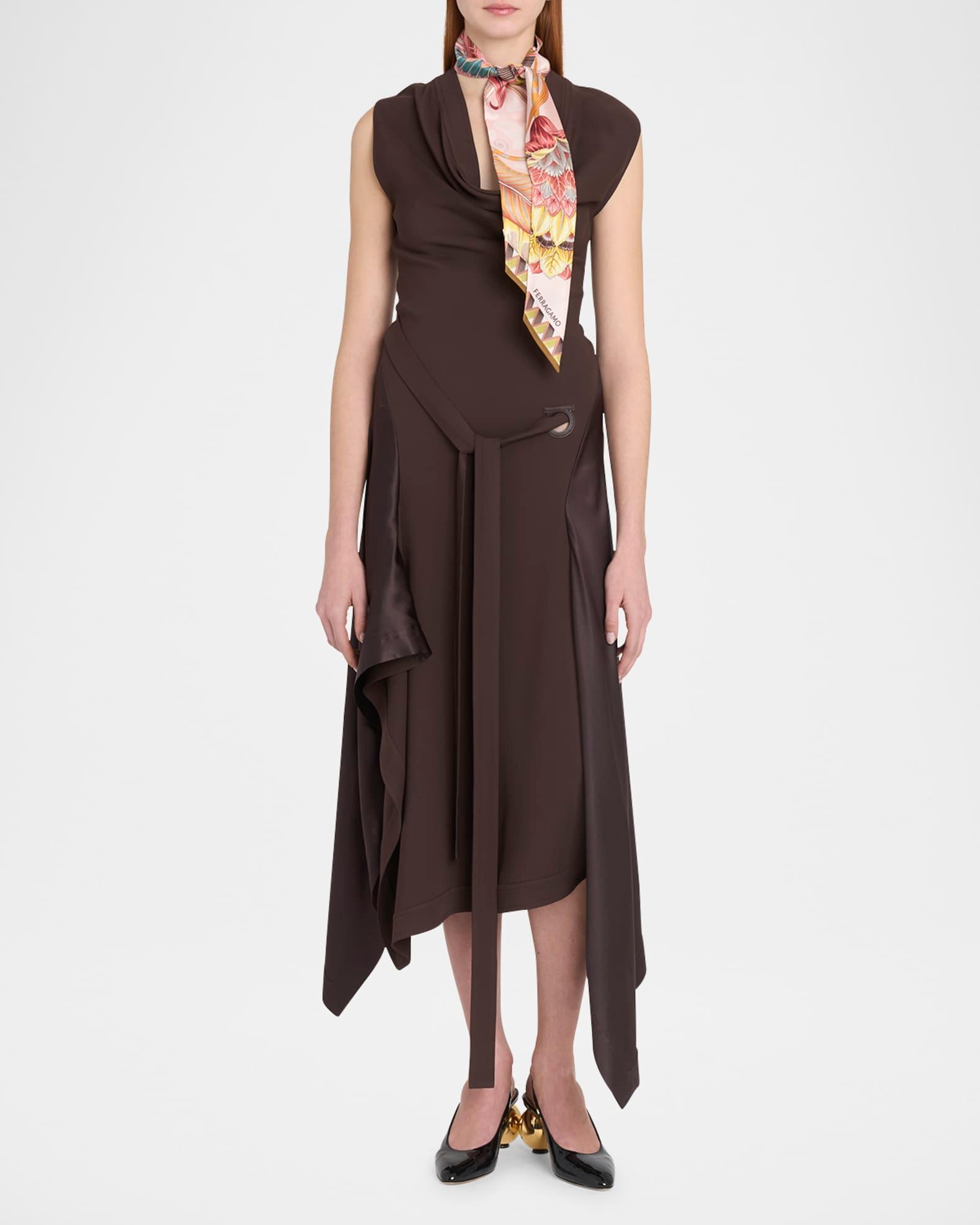 Floral-Print Silk Scarf Product Image