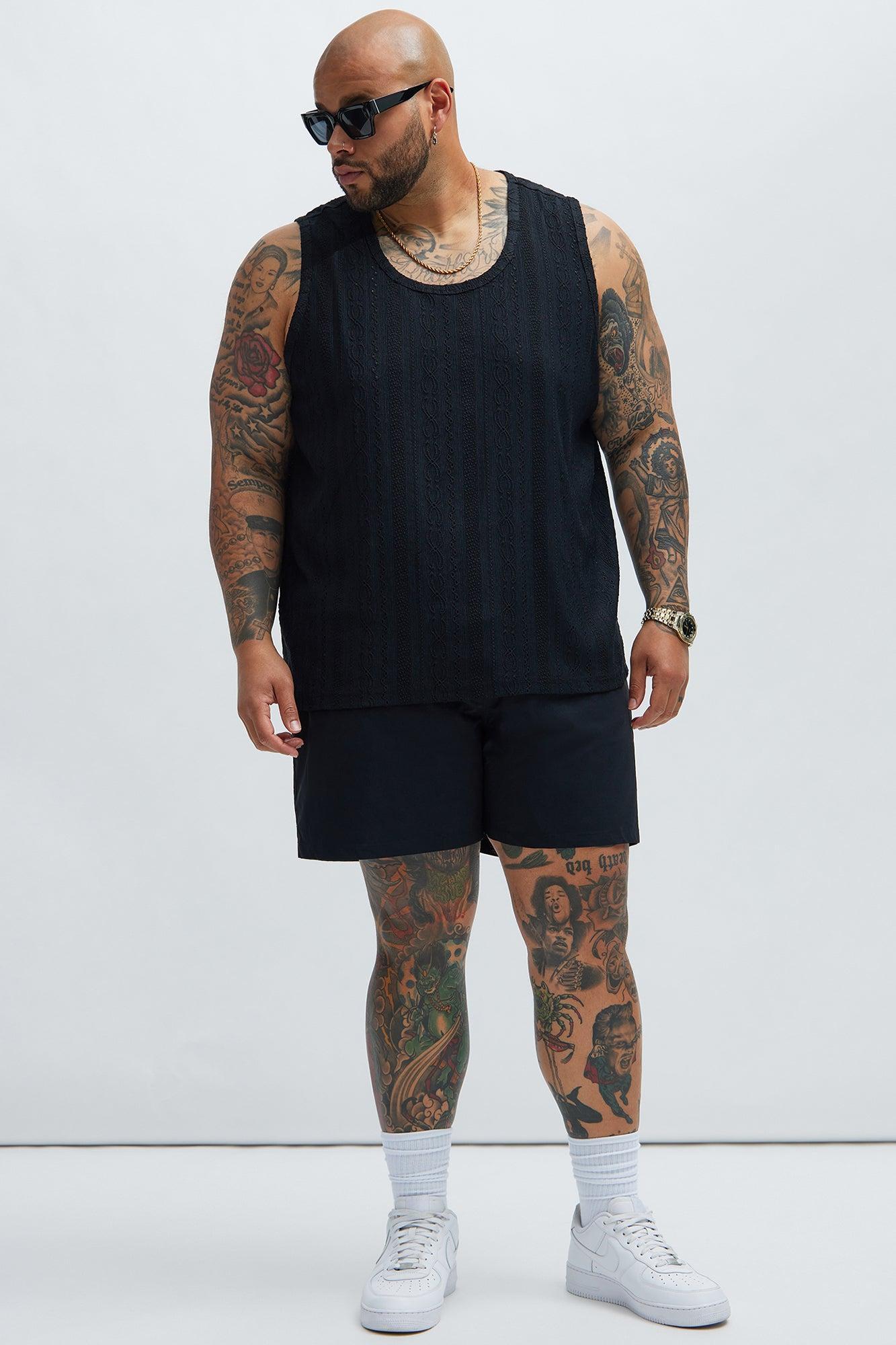 Montez Stretch Swim Trunk Mid - Black Product Image
