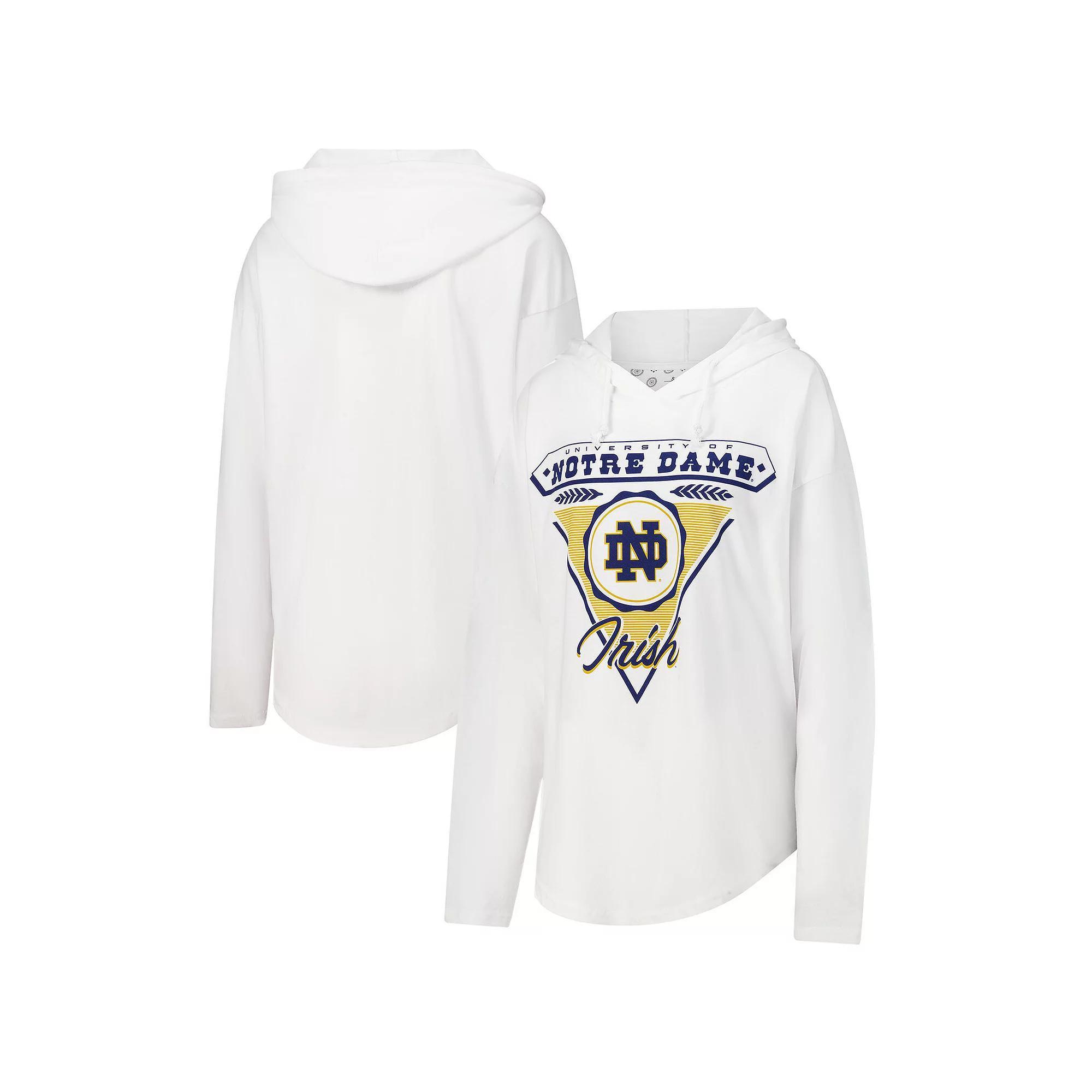 Womens Pressbox Notre Dame Fighting Irish San Bruno Hoodie Long Sleeve T-Shirt Product Image