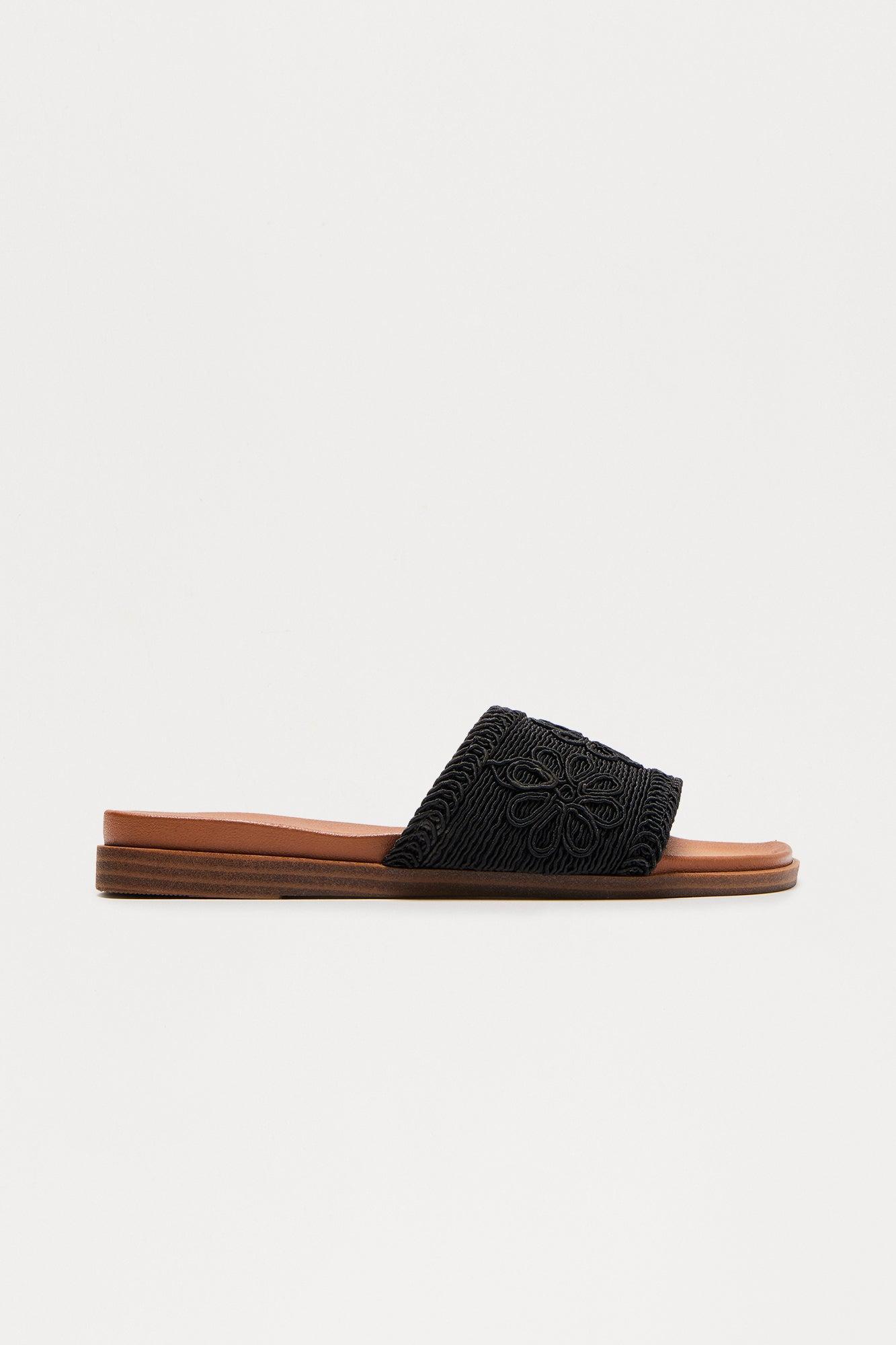 Edie Slip On Sandals - Black Female Product Image