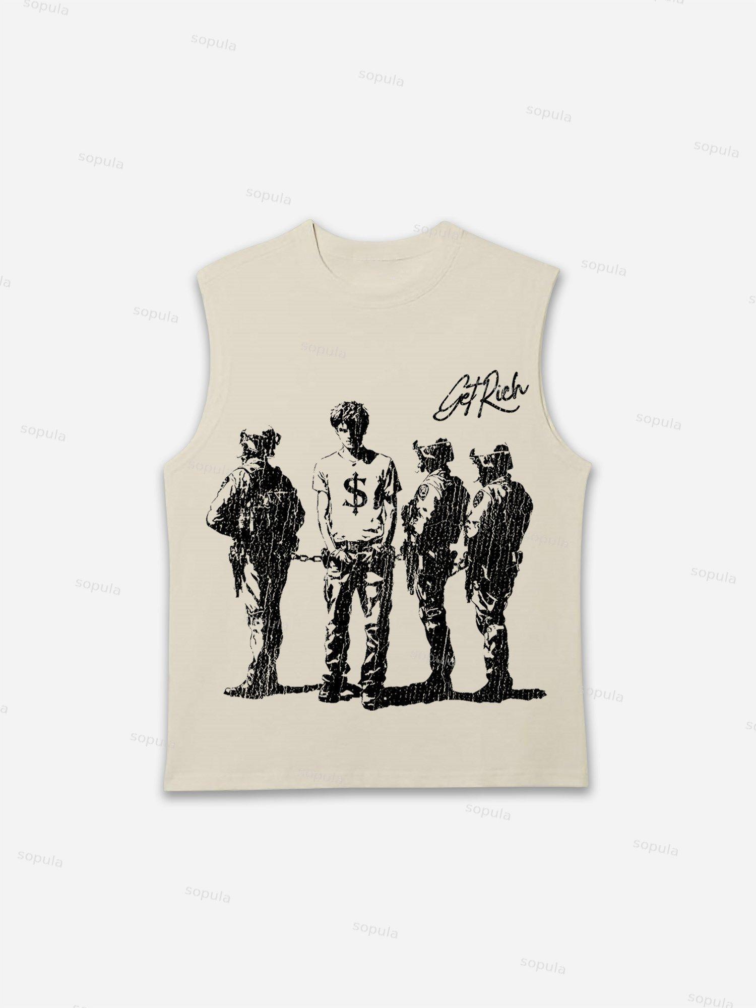 Get Rich Street Graphic Print Tank Top Product Image