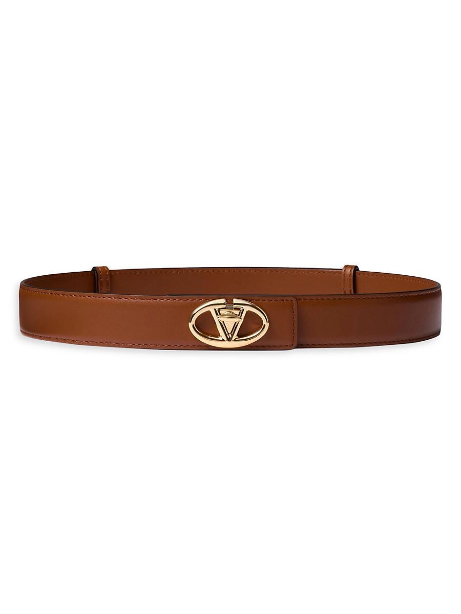 Mens The Bold Edition VLogo Calfskin Belt 30MM Product Image