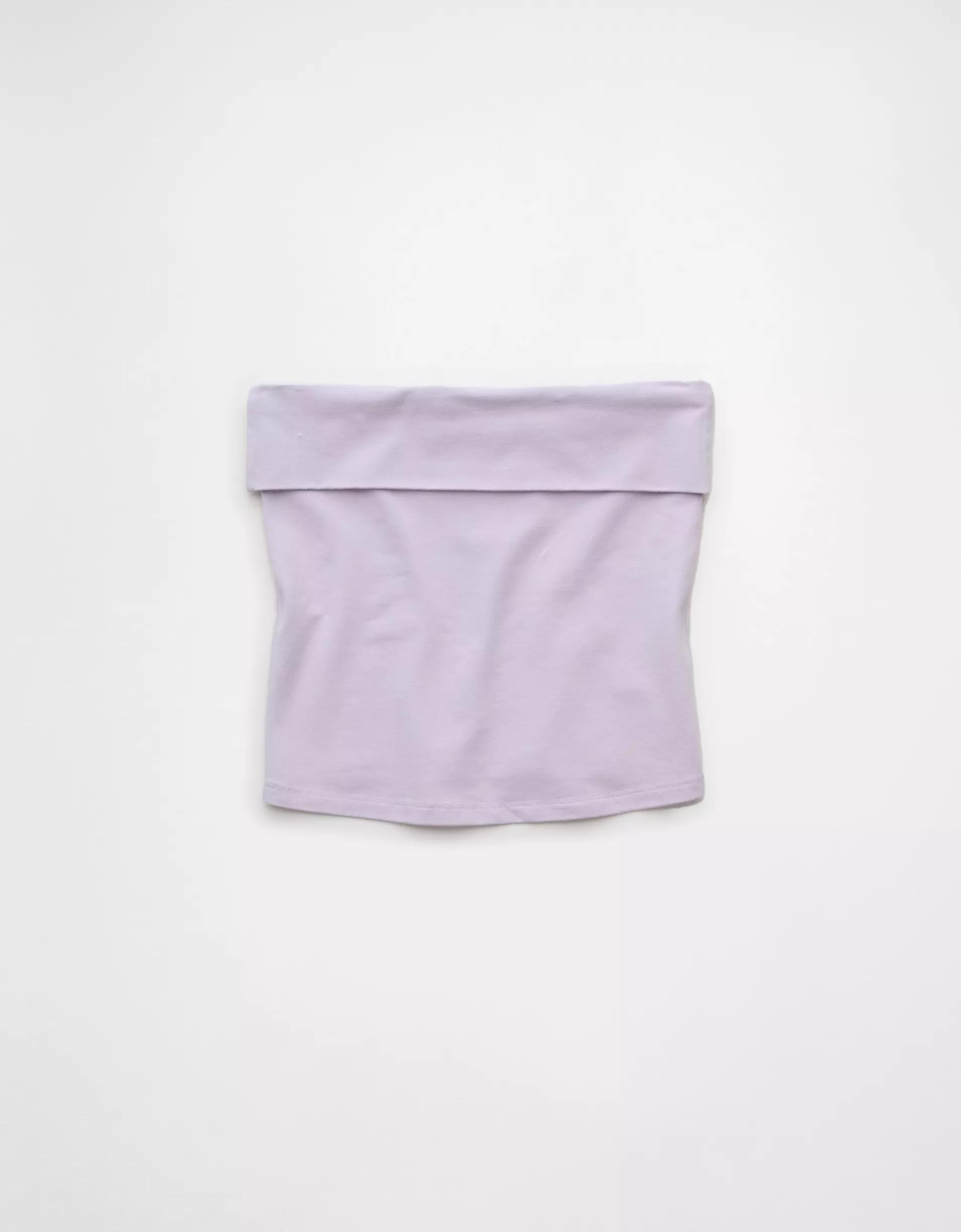 AE It Knit Foldover Tube Top Product Image