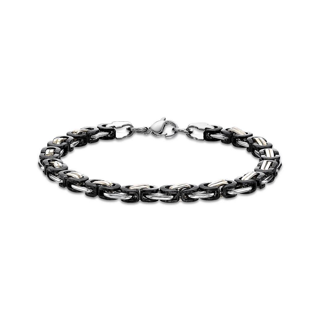 LYNX Mens Stainless Steel Link Chain Bracelet Product Image