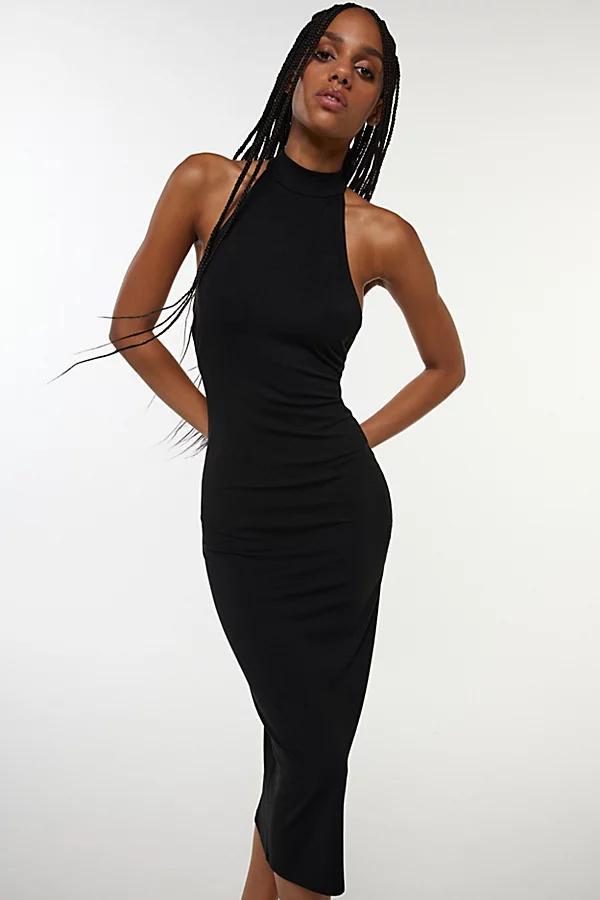 Silence + Noise Kaley Mock Neck Halter Midi Dress Womens at Urban Outfitters Product Image
