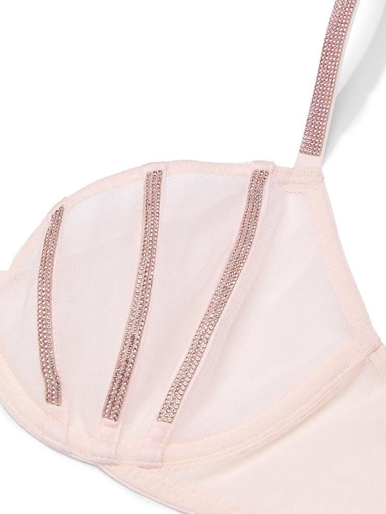 Sheer Shine Unlined Low-Cut Demi Bra Product Image