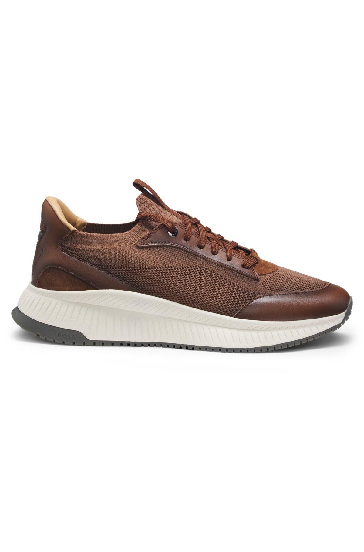 Low-top trainers with knitted uppers Product Image