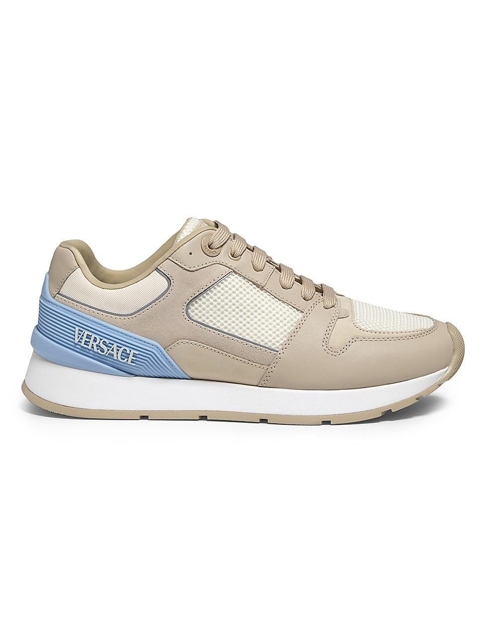 Versace Mens Leather Runner Sneakers Product Image