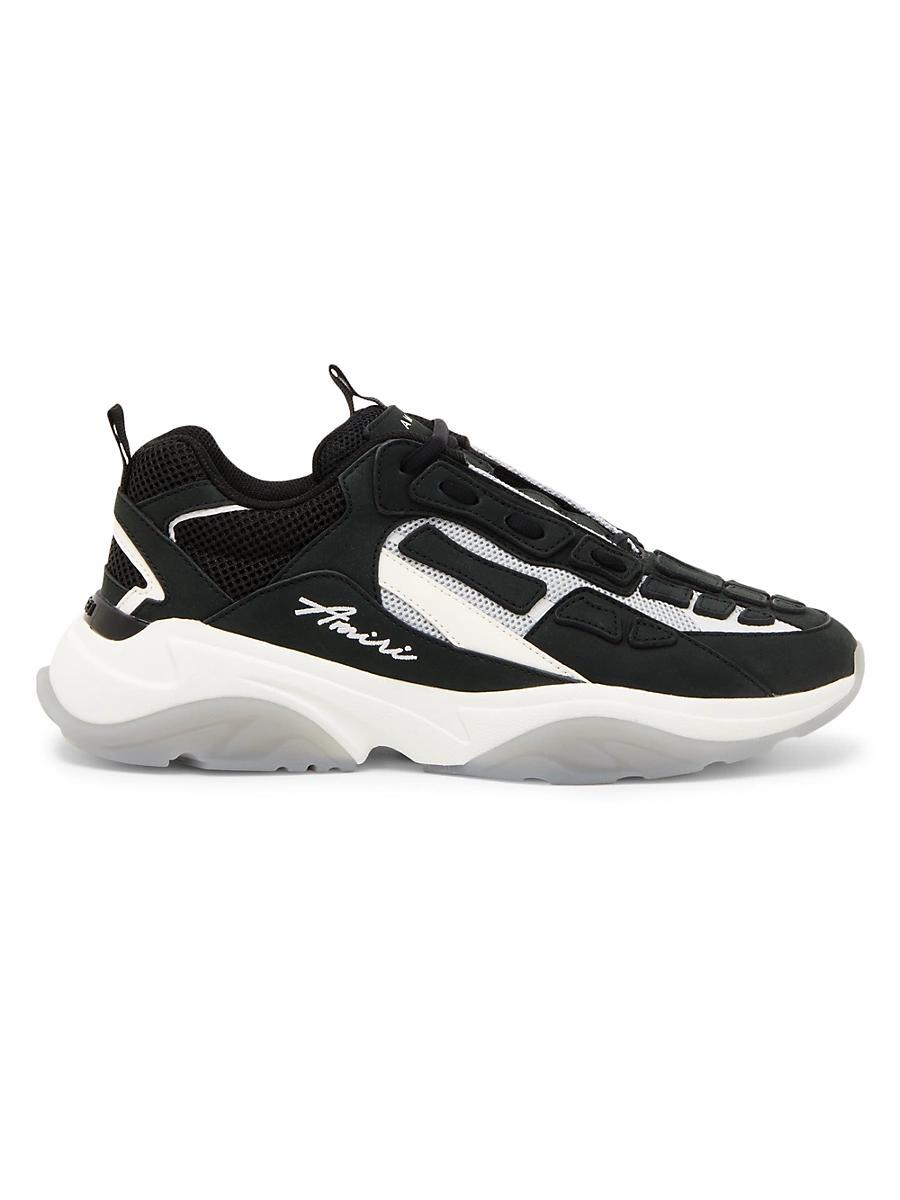 Mens Bone Runner Leather Sneakers Product Image