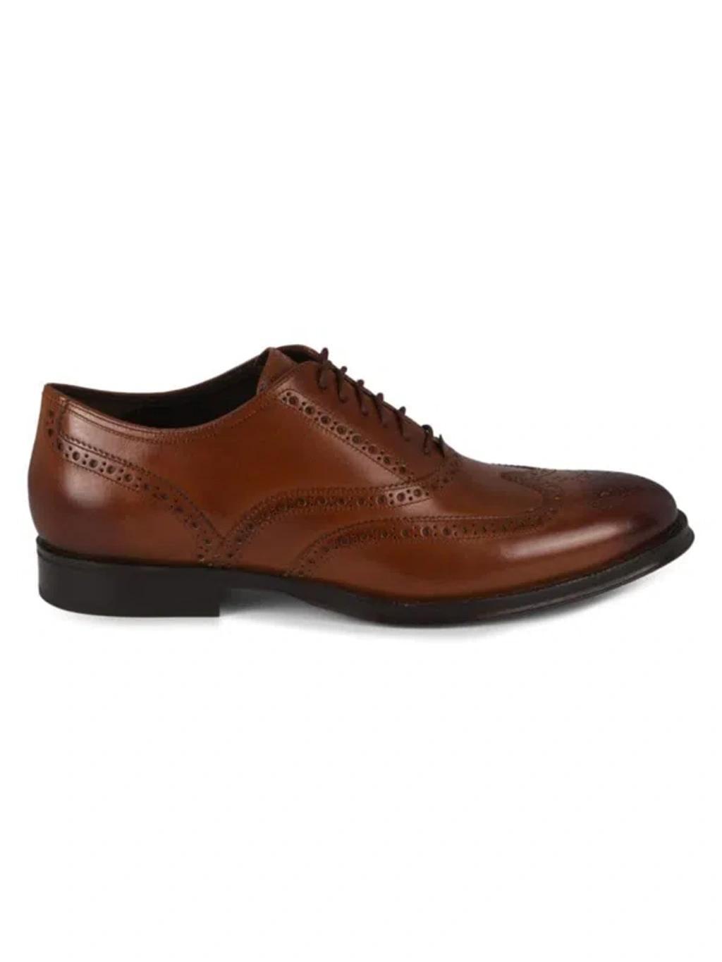 Cole Haan Mens Modern Classics Wingtip Oxford Shoes - Brown Size 11.5 Product Image