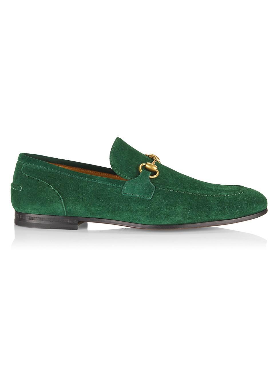 Ferragamo Mens Bloom Leather Loafers Product Image