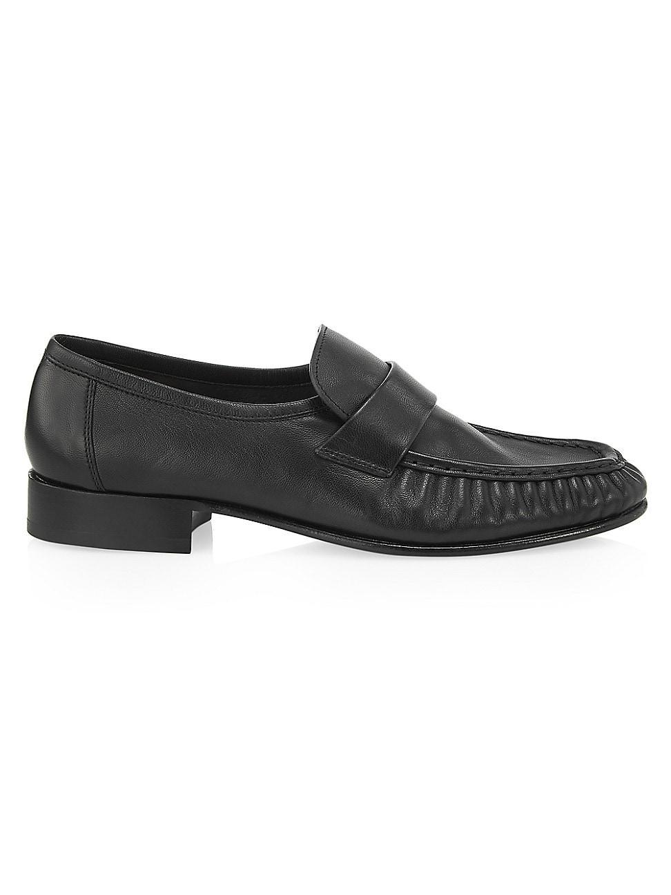 Soft Leather Flat Loafers Product Image