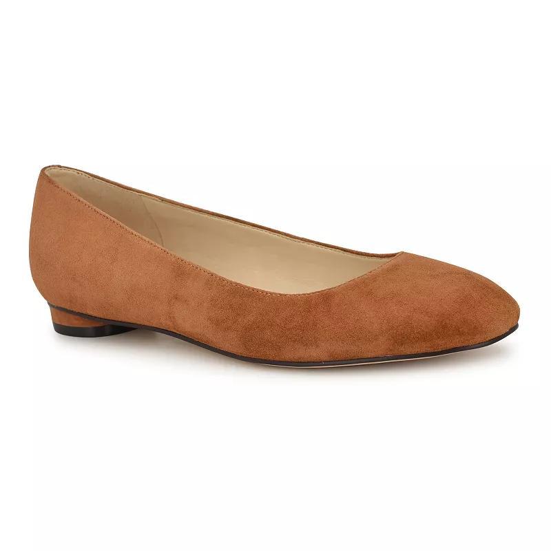 Nine West Robbe Women's Round Toe Slip-On Dress Flats, Size: 8.5, Black Suede Product Image