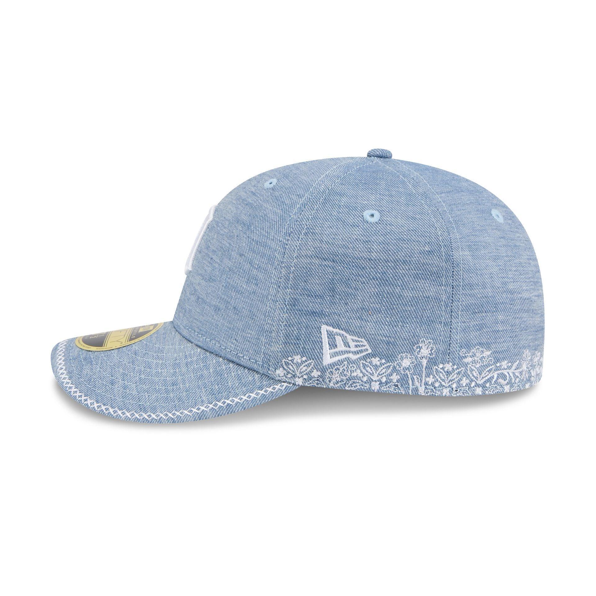 Detroit Tigers Hand Stitched Chambray Low Profile 59FIFTY Fitted Hat Male Product Image