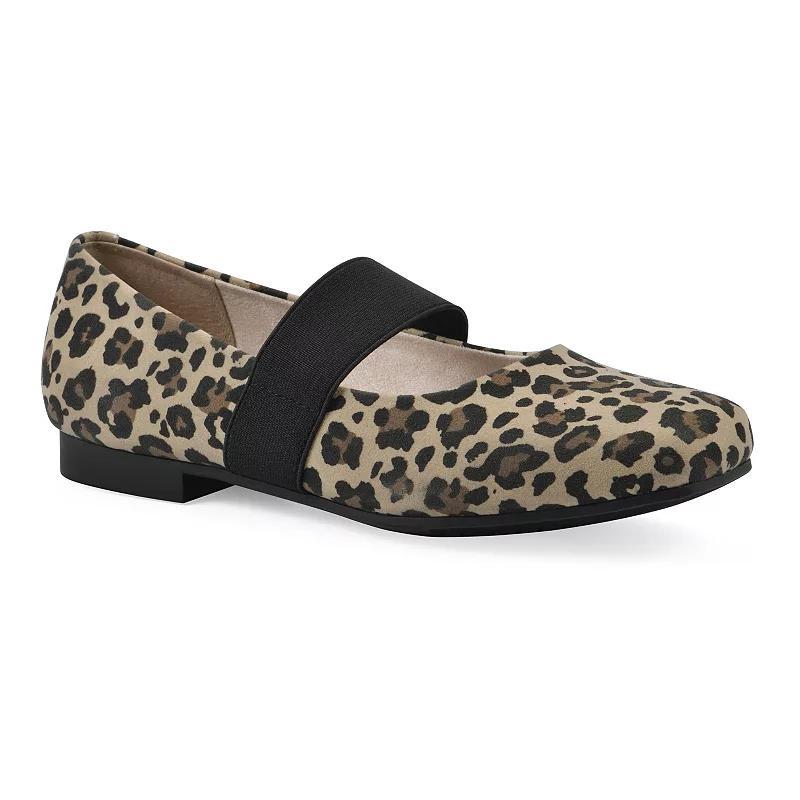 Cliffs by White Mountain Besimi Women's Mary Jane Flats, Size: 8.5, Black Smo Product Image