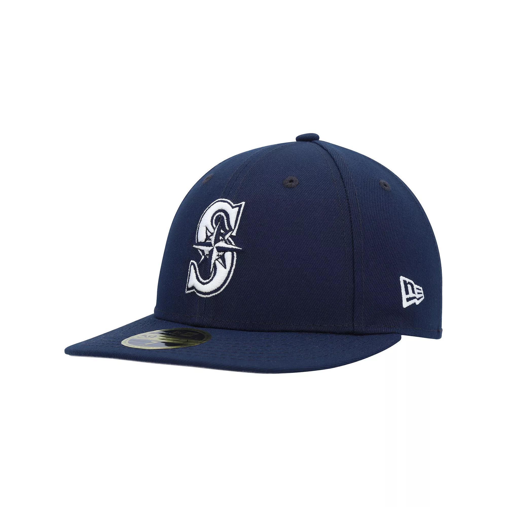 Mens New Era Seattle Mariners Oceanside Low Profile 59FIFTY Fitted Hat Blue Product Image