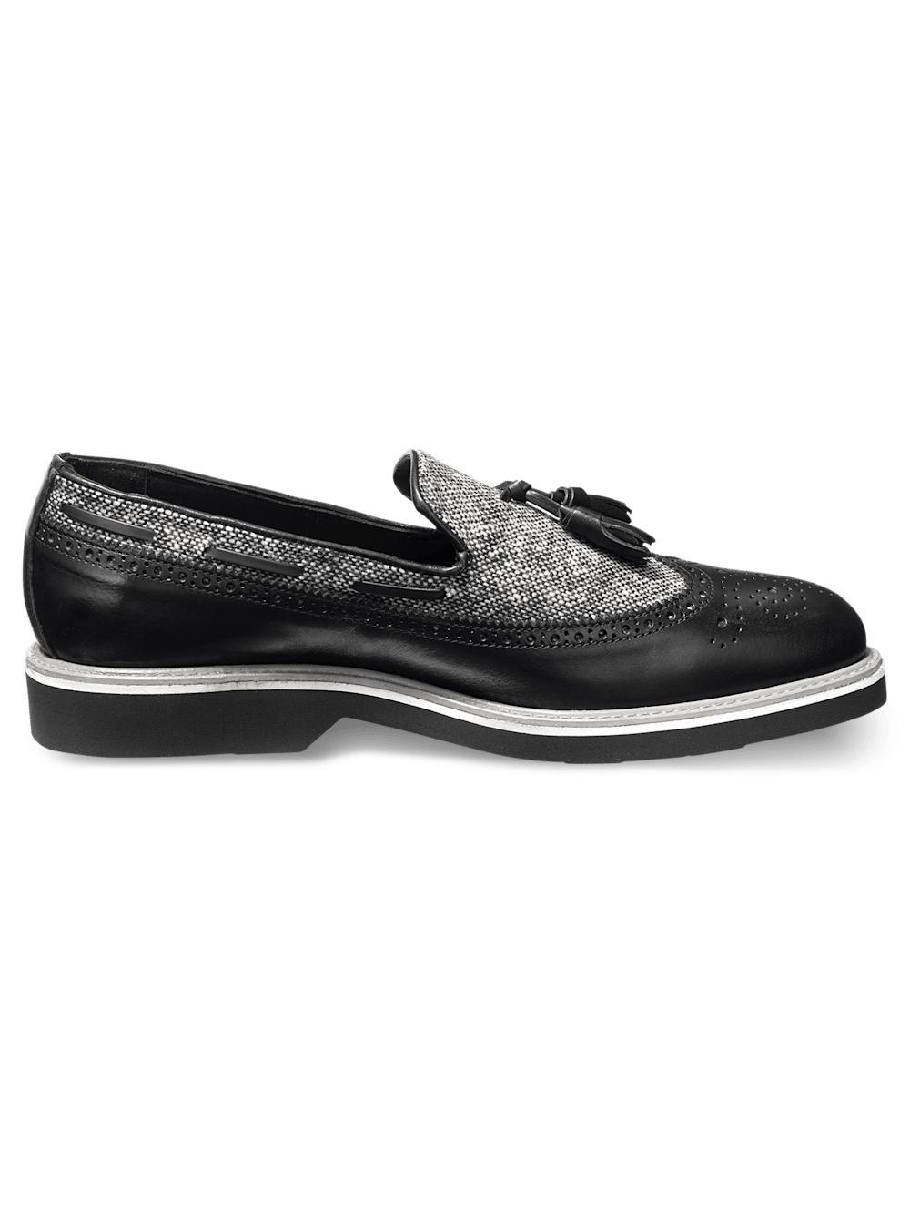 Mitchell Tassel Loafer - Black/grey Product Image