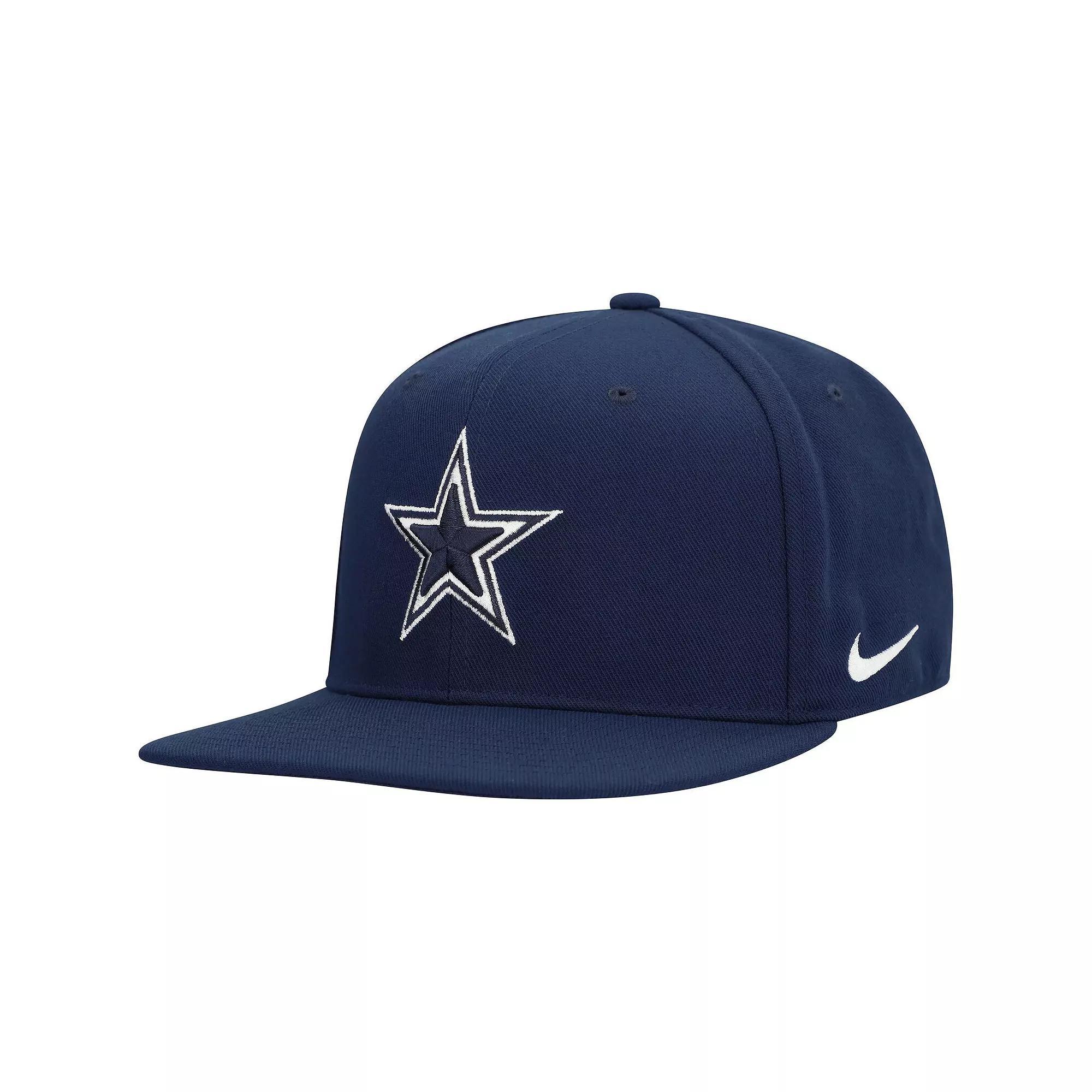 Men's Nike Navy Dallas Cowboys Pro Square Bill Snapback Hat, Size: Medium/Large, Blue Product Image