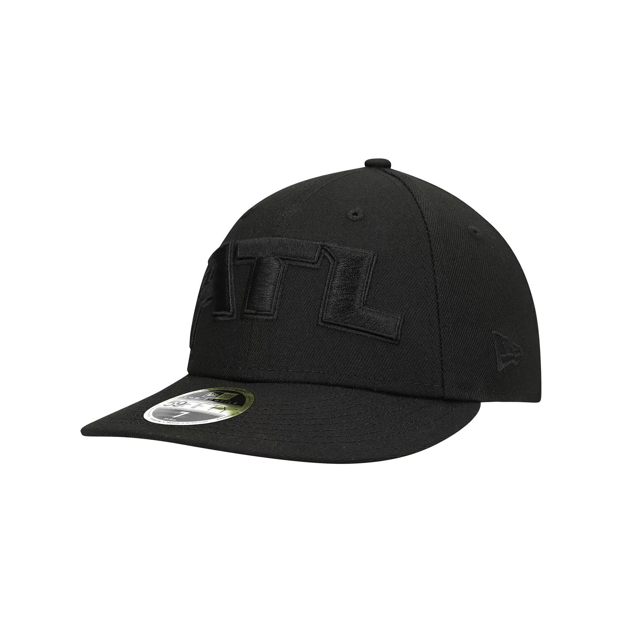 Men's New Era Black Atlanta Falcons Alternate Logo Black on Black Low Profile 59FIFTY II Fitted Hat, Size: 7 1/8 Product Image