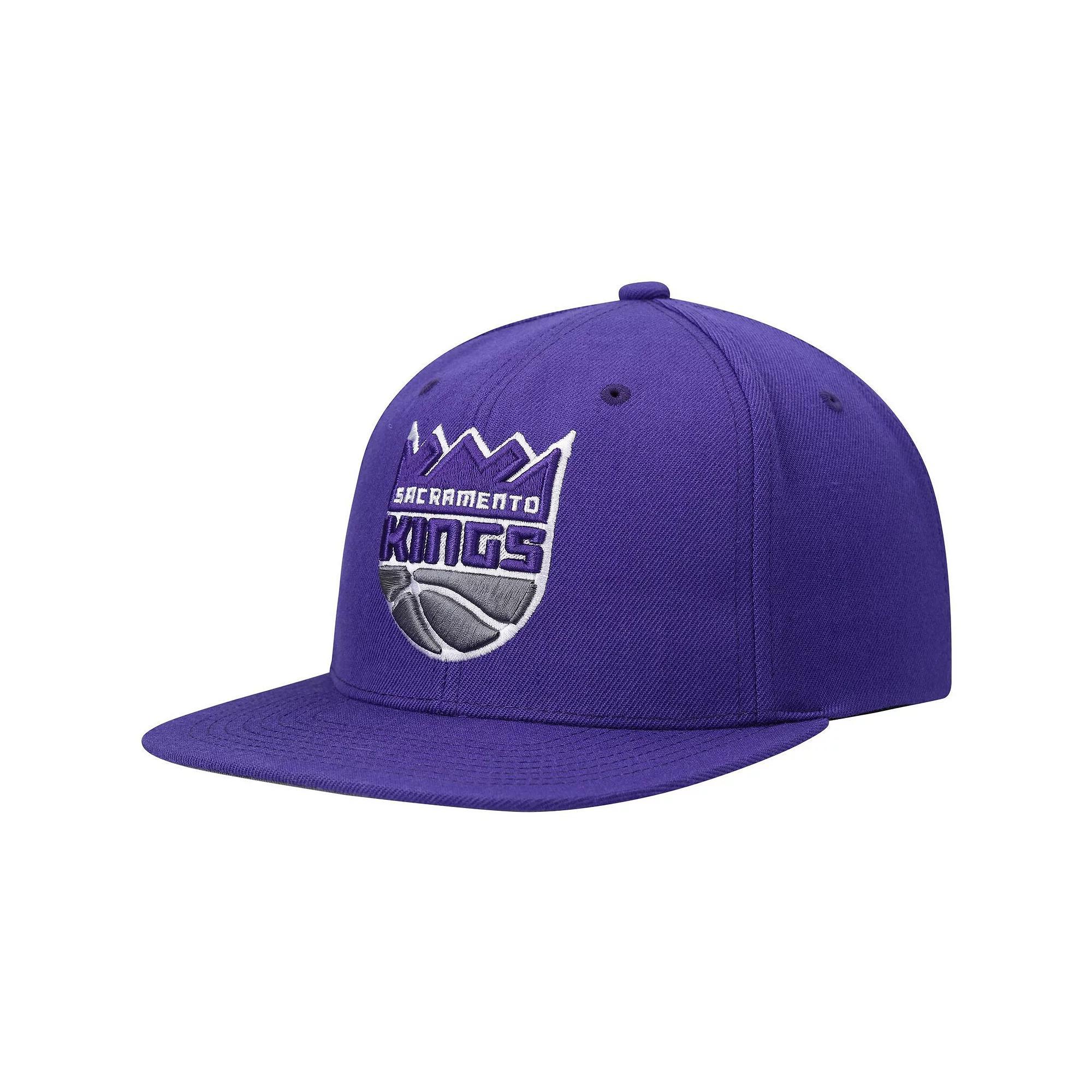 Men's Mitchell & Ness Purple Sacramento Kings Ground 2.0 Snapback Hat, Kng Purple Product Image