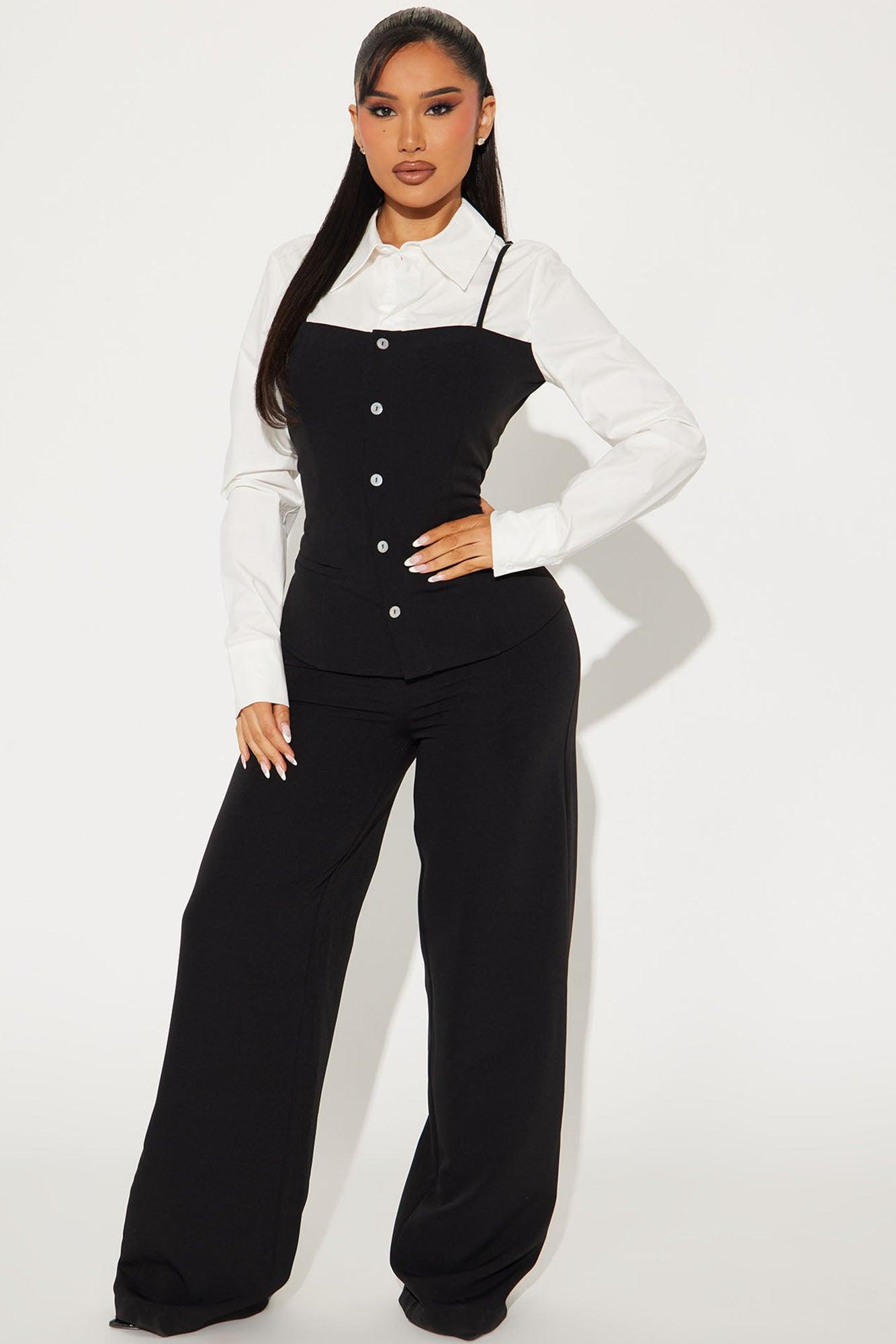 Put In The Work Jumpsuit - Black Product Image