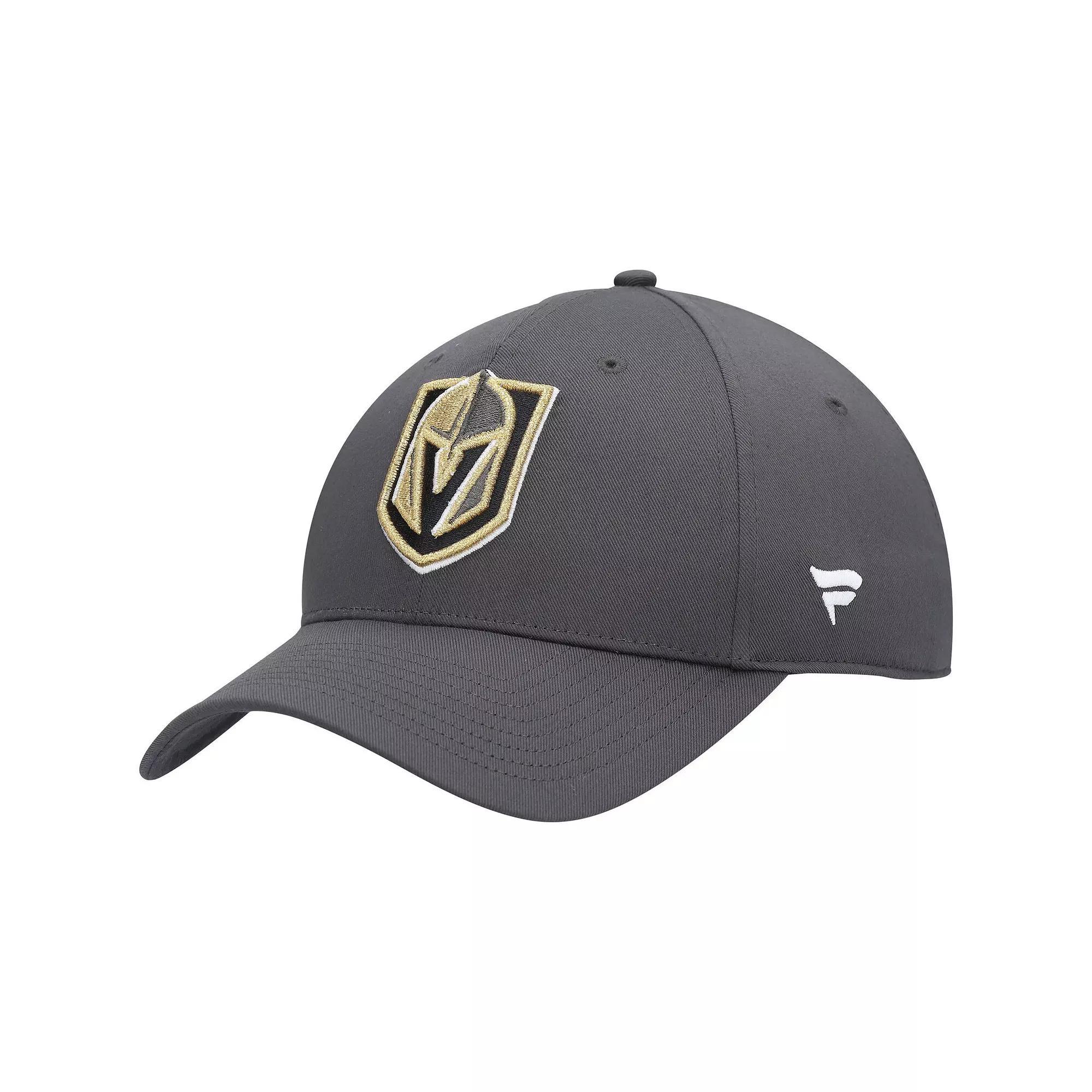 Men's Fanatics Branded Charcoal Vegas Golden Knights Logo Core Adjustable Hat, Lvk Charco Product Image