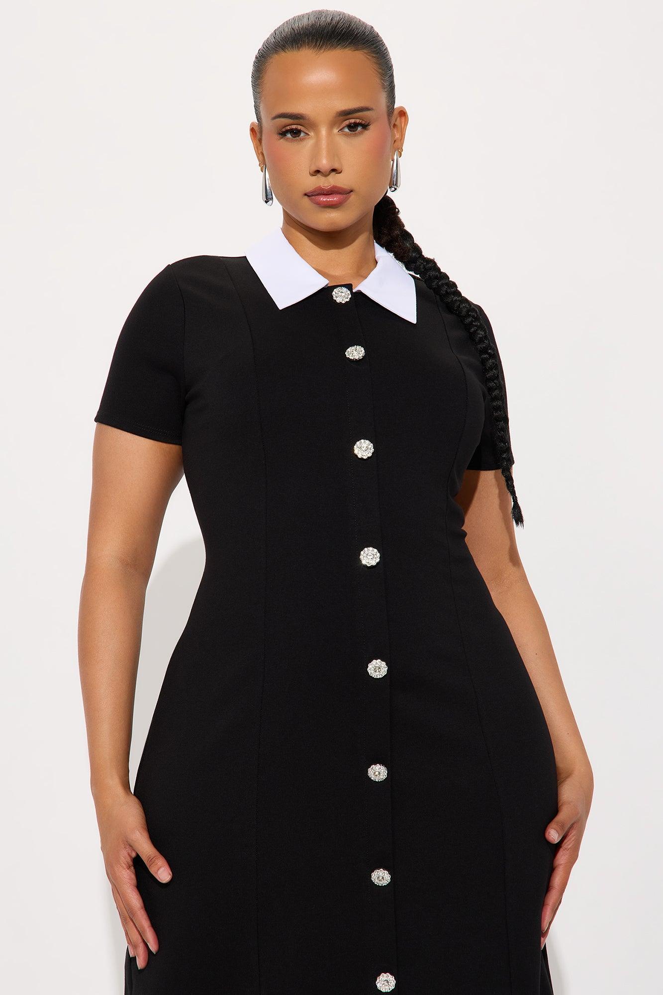 Pretty And Smart Body Sculpting Midi Dress - Black Product Image