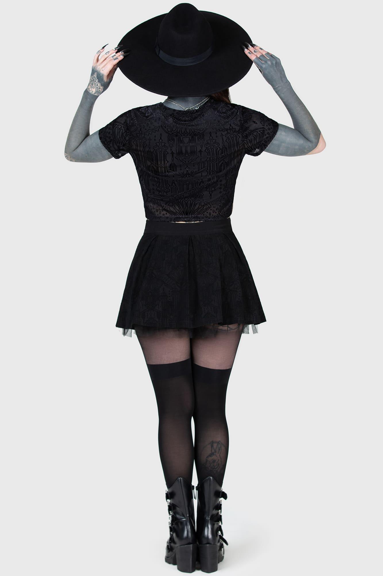 Chapel Of Hatred Crop Top - Resurrect Female Product Image