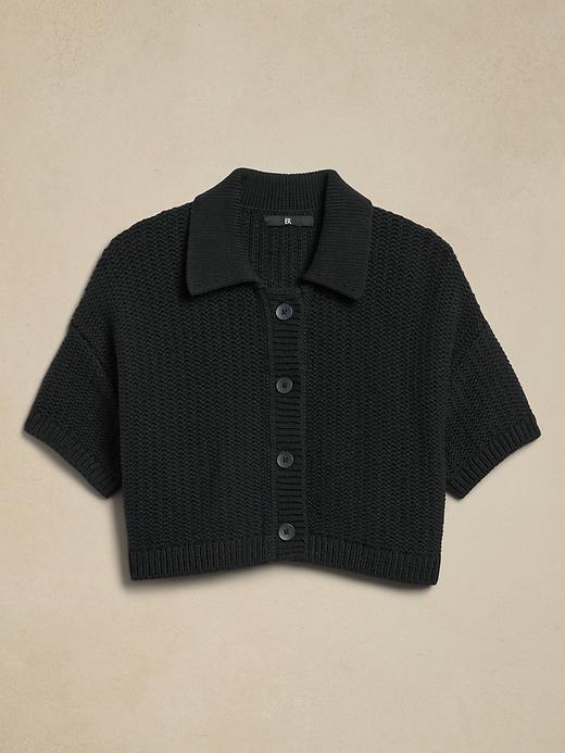 Cotton Cropped Resort Sweater Product Image