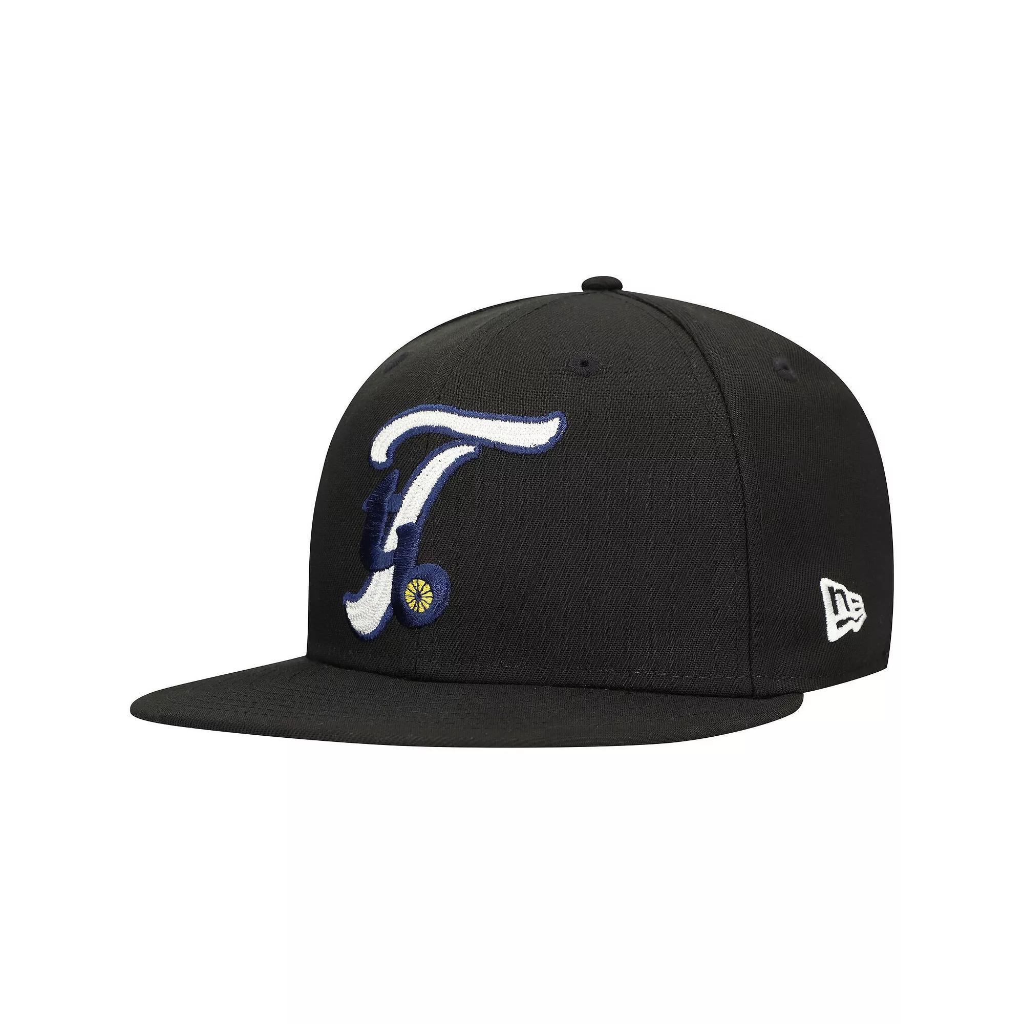 Men's New Era Black Tampa Bay Rays  Duo Logo 2.0 59FIFTY Fitted Hat, Size: 8 Product Image