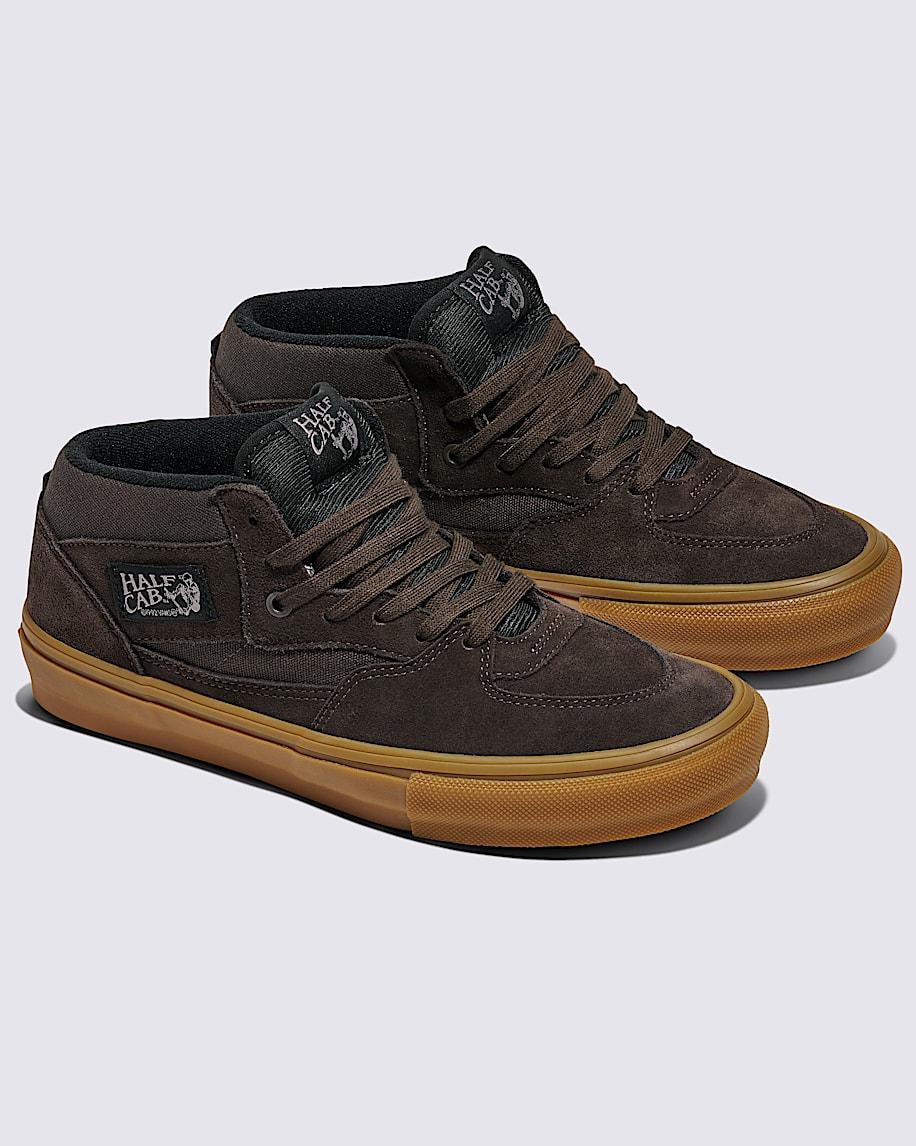 Skate Half Cab Shoe in Brown / Gum| Vans US Product Image