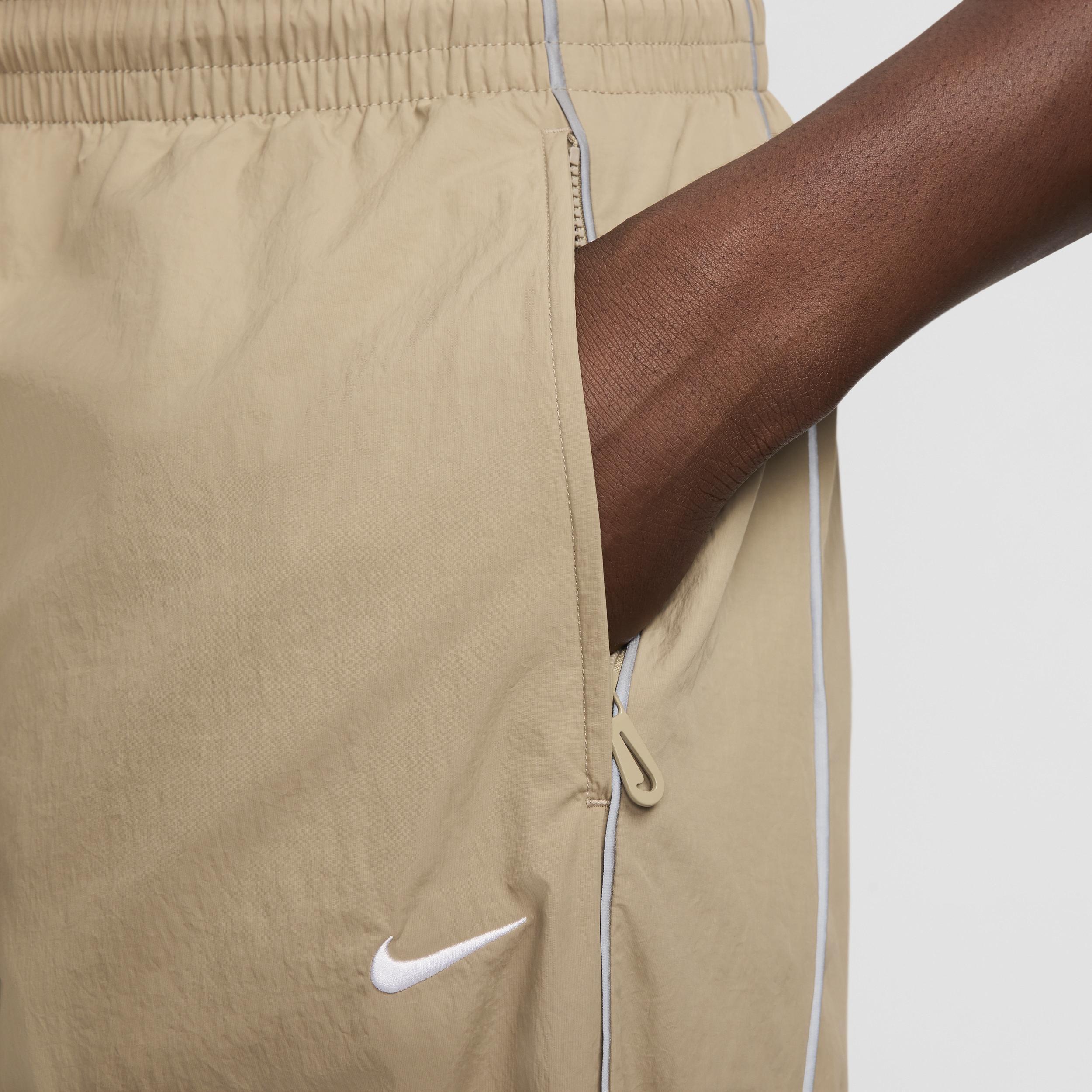 Nike Mens Solo Swoosh Track Pants - Khaki/White Product Image
