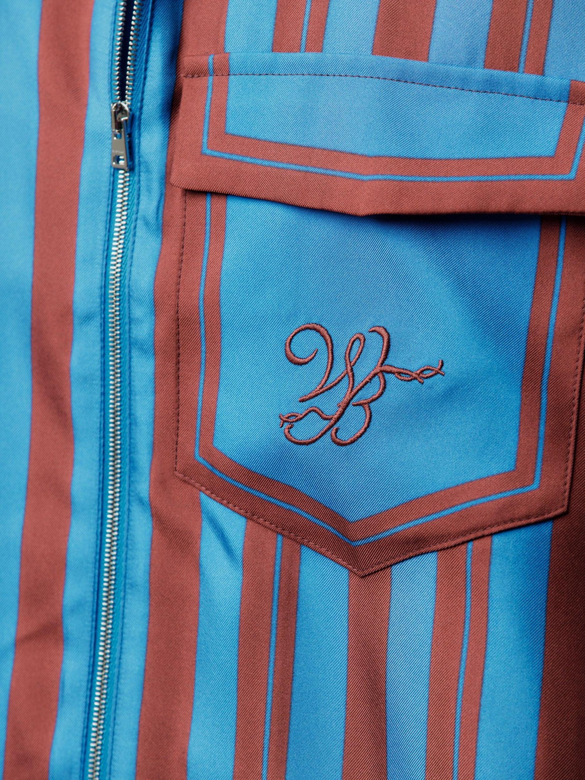 Breeze Zip Shirt (Red/Blue) Product Image