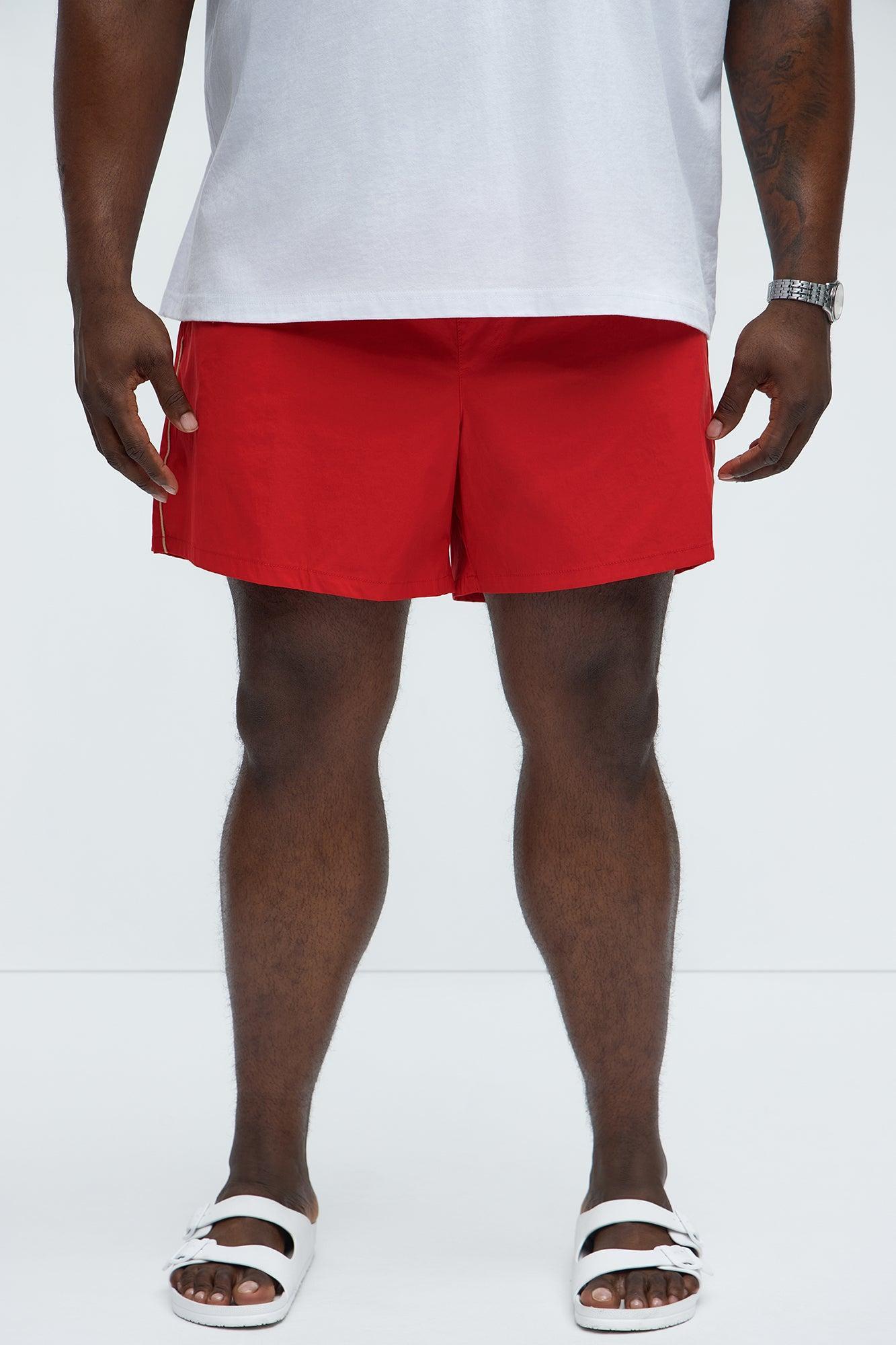 Track Flex Swim Trunk Mid - Red Product Image