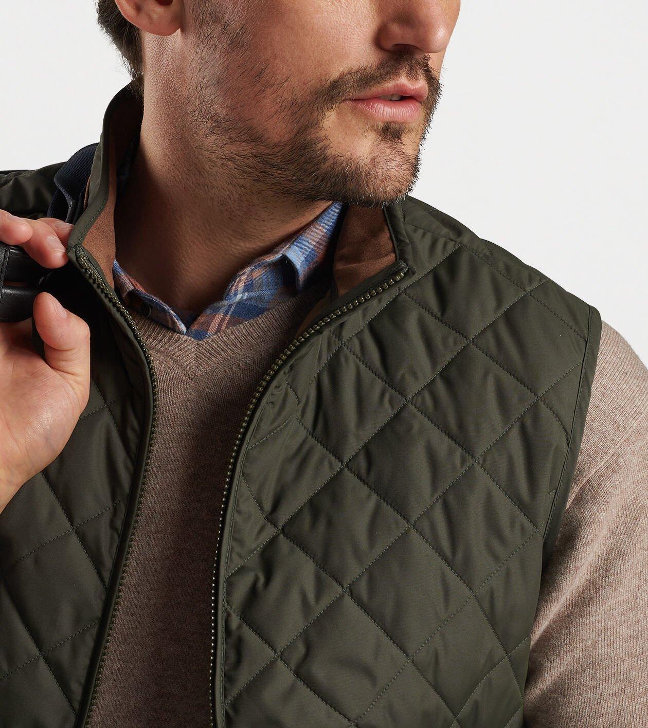 Peter Millar Mens Essex Vest | Color: Navy | Size: S Product Image