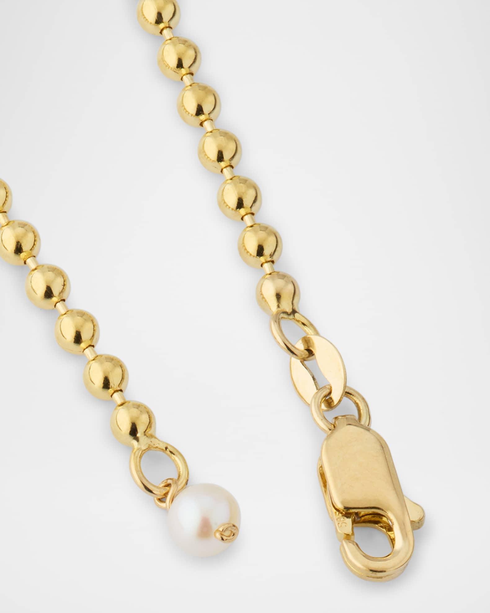 Round Lab Diamond Ball Chain Bracelet Product Image