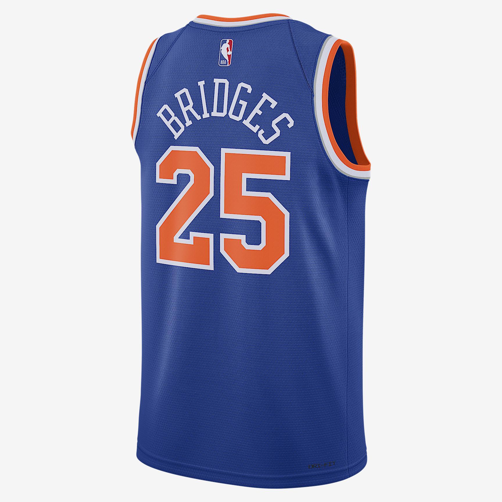 New York Knicks Icon Edition 2022/23 Nike Men's Dri-FIT NBA Swingman Jersey Product Image