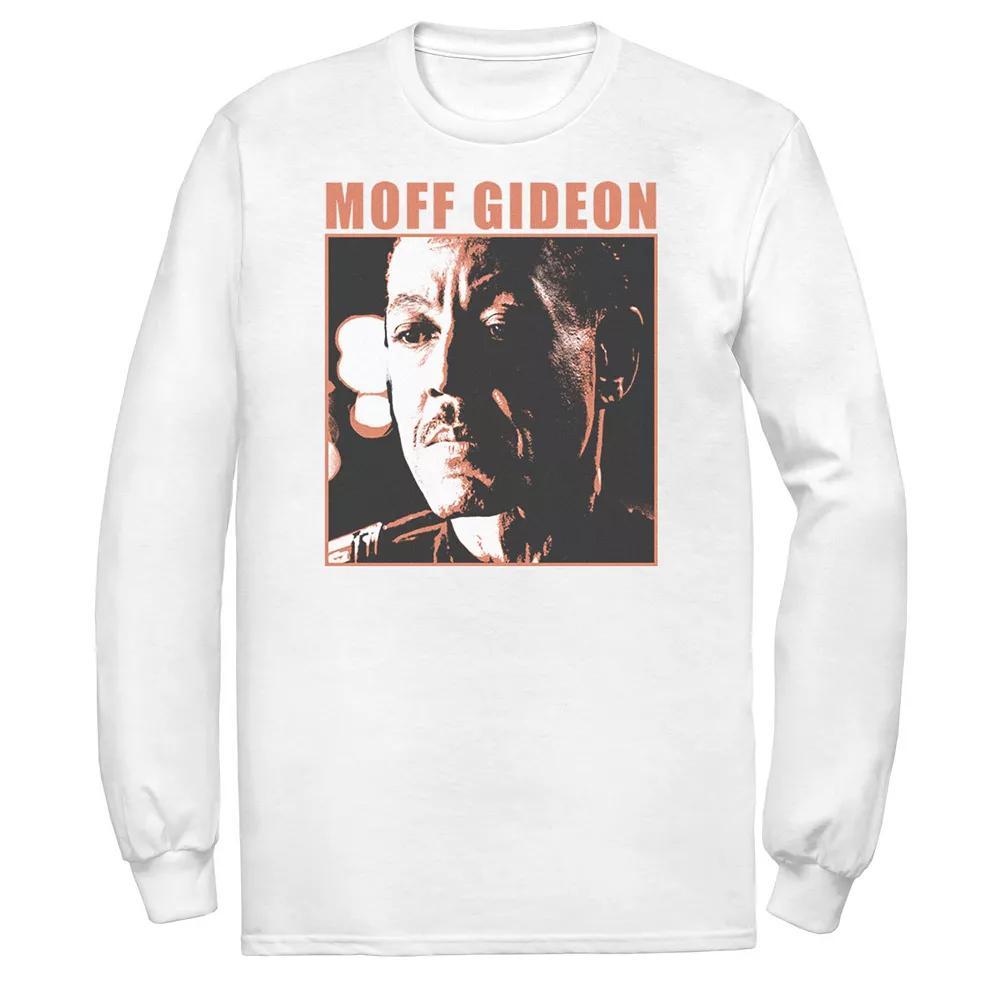 Men's Star Wars The Mandalorian Moff Gideon Orange Hue Portrait Tee, Size: Large, White Product Image
